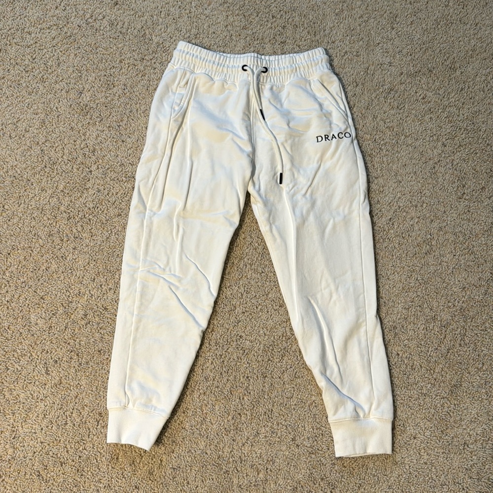 White Draco sweatpants